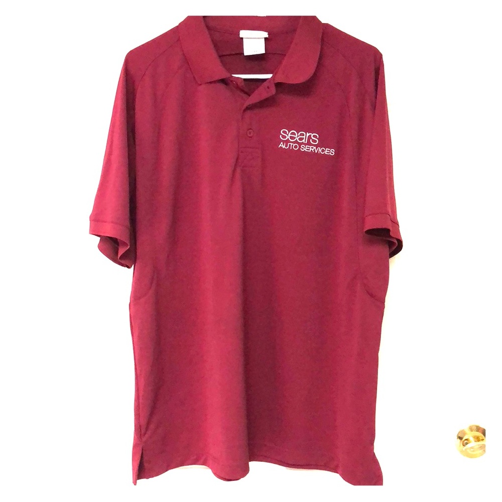 (4) Sears Button Up Short Sleeve Polos